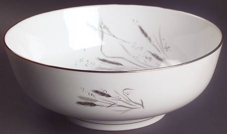 Ceres (Platinum Trim) 8" Round Vegetable Bowl