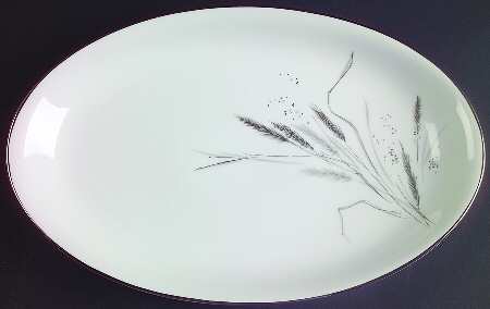 Ceres (Platinum Trim) 13" Oval Serving Platter