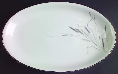 Ceres (Platinum Trim) 15" Oval Serving Platter