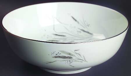 Ceres (Platinum Trim) 9" Round Vegetable Bowl