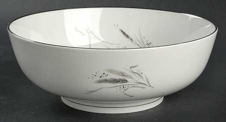 Ceres (Platinum Trim) 8" Round Vegetable Bowl