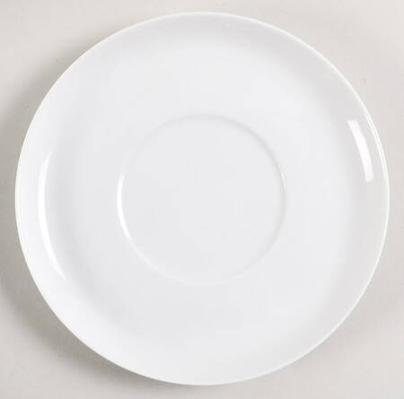 Century White (Rim) Underplate for Sauce Boat