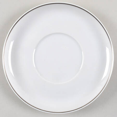 Century White (Rim) Underplate for Sauce Boat
