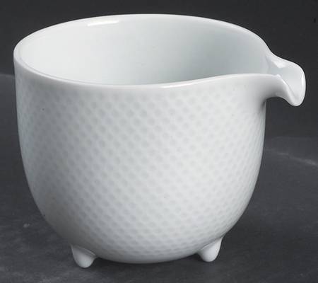 Century White (Rim) Creamer