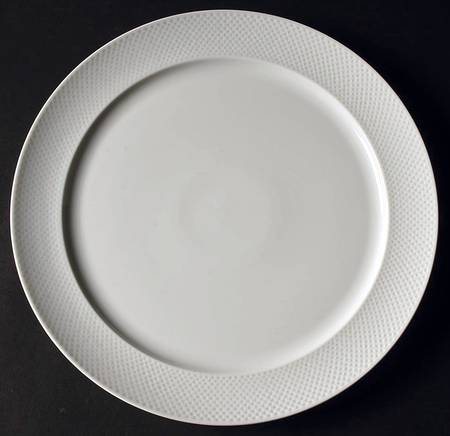 Century White (Rim) 12" Chop Plate (Round Platter)