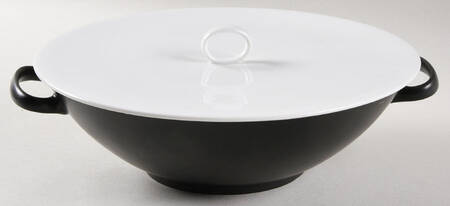 Charcoal Round Covered Vegetable