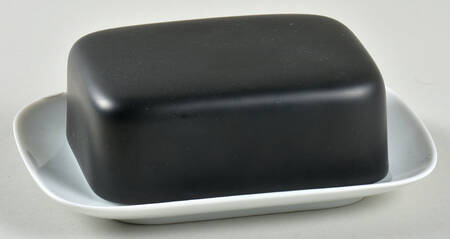 Charcoal Square Covered Butter