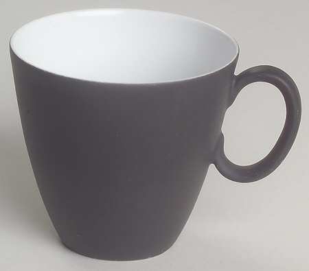 Charcoal Flat Demitasse Cup