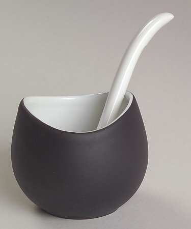 Charcoal Salt Dip & Salt Spoon