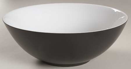 Charcoal 10" Large Salad Serving Bowl