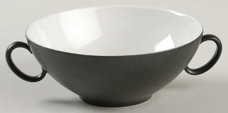 Charcoal Flat Cream Soup Bowl