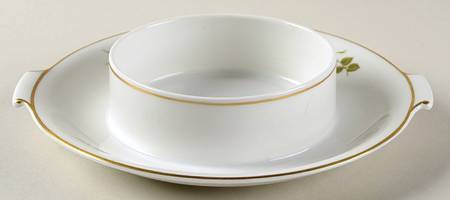 Charlene (Aida, White) Round Butter No Lid