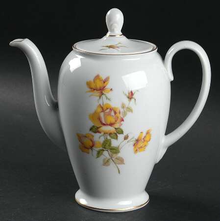 Charlene (Aida, White) Mini Coffee Pot & Lid