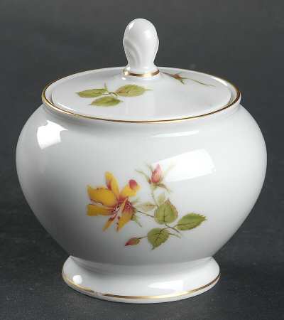 Charlene (Aida, White) Mini Sugar Bowl & Lid