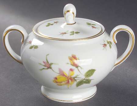 Charlene (Aida, White) Sugar Bowl & Lid