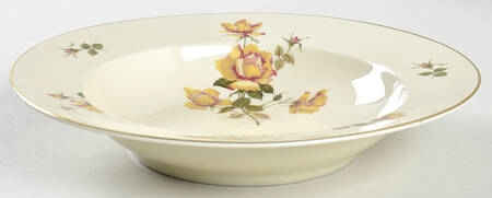 Charlene (Aida, Ivory) Rim Soup Bowl