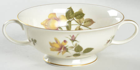 Charlene (Aida, Ivory) Footed Cream Soup Bowl
