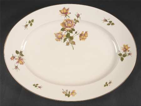 Charlene (Aida, Ivory) 15" Oval Serving Platter