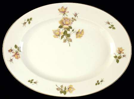 Charlene (Aida, Ivory) 11" Oval Serving Platter