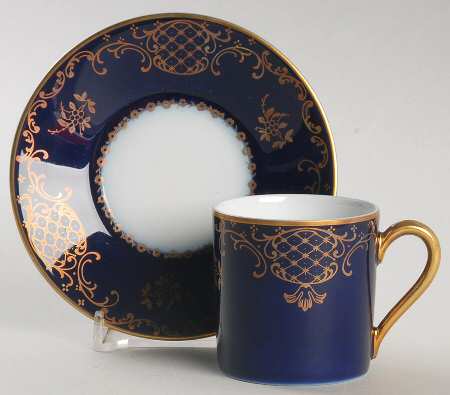 Charlemagne Flat Demitasse Cup & Saucer Set