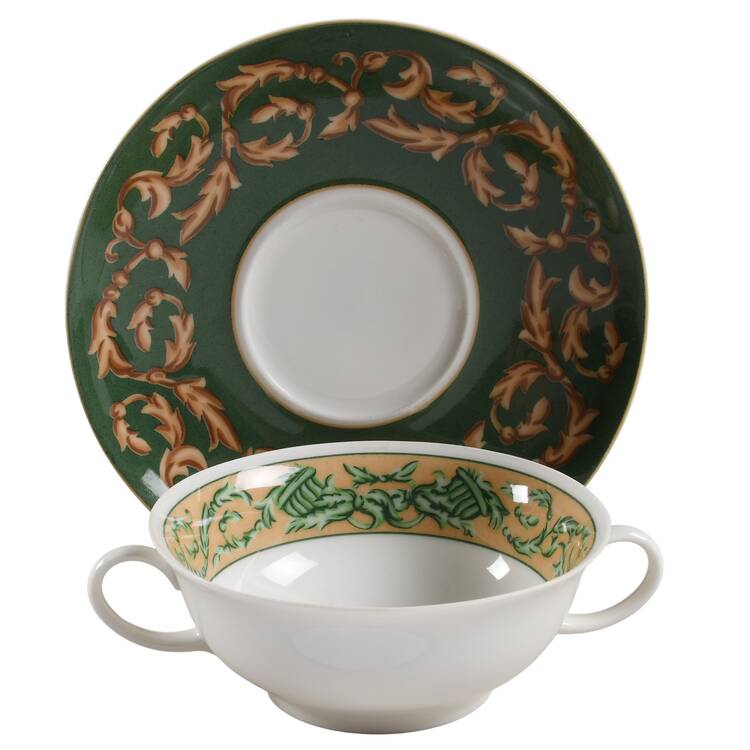 Chelsea Flat Cream Soup Bowl & Saucer Set