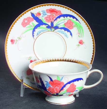 Chinoise Footed Cup & Saucer Set
