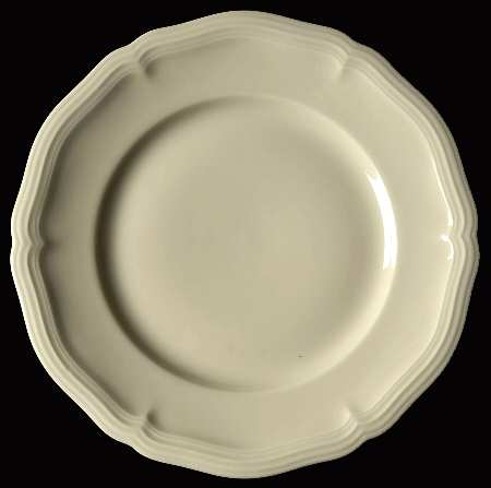 Chippendale Cream Undecorated Salad Plate