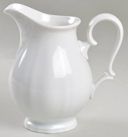 Chippendale All White 16 Oz Pitcher
