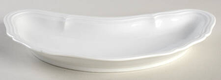 Chippendale All White Crescent Salad Plate