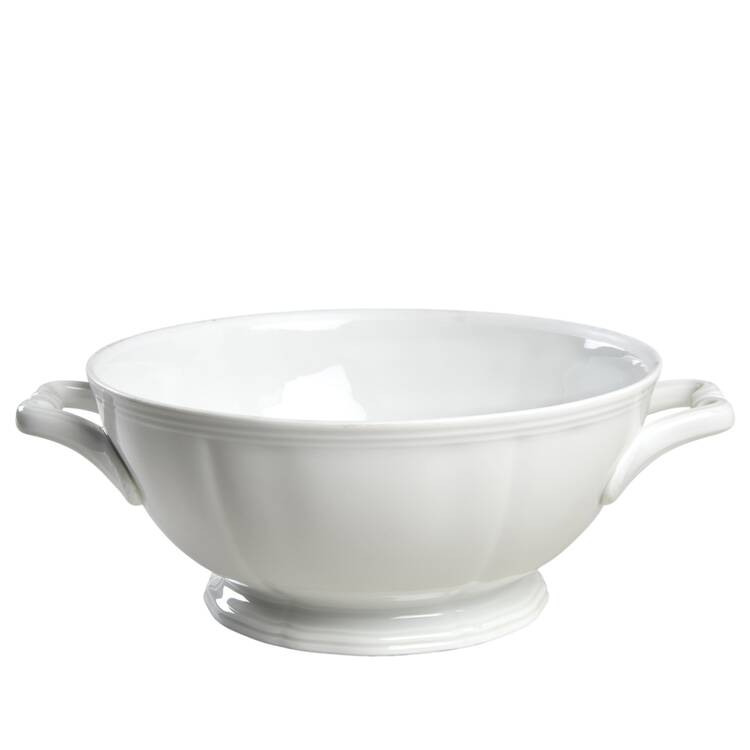Chippendale All White Tureen No Lid