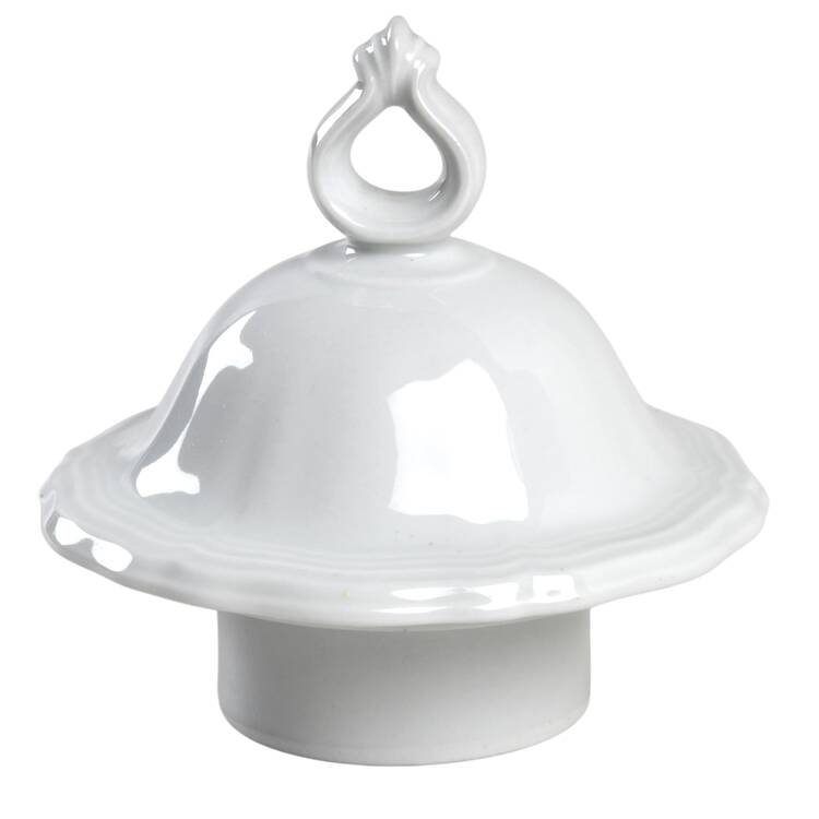 Chippendale All White Lid for Coffee Pot