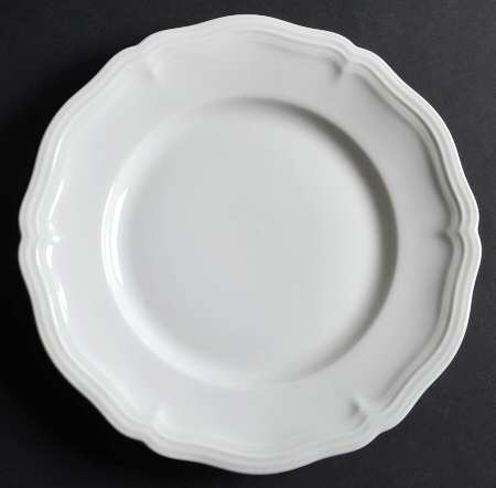 Chippendale All White Salad Plate