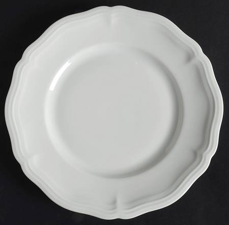 Chippendale All White Luncheon Plate
