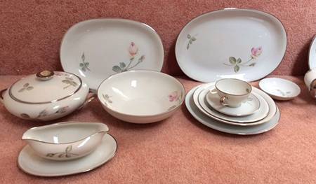 Charming Rose 12" Oval Serving Platter