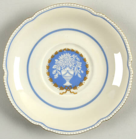 Classic (Light Blue Center with Vase) Saucer for Cream Soup Bowl