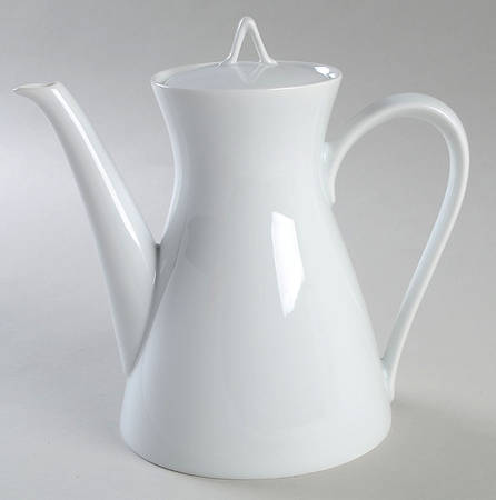 Classic Modern White Teapot & Lid