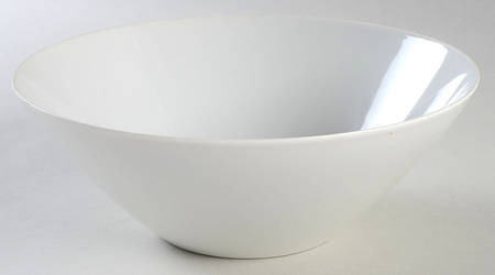 Classic Modern White 9" Round Vegetable Bowl