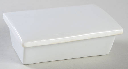Classic Modern White Cigarette Box & Lid