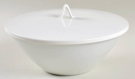 Classic Modern White Round Covered Vegetable-Uses RV7 As Base