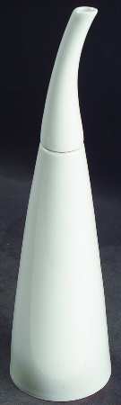Classic Modern White Oil Or Vinegar Cruet and Stopper