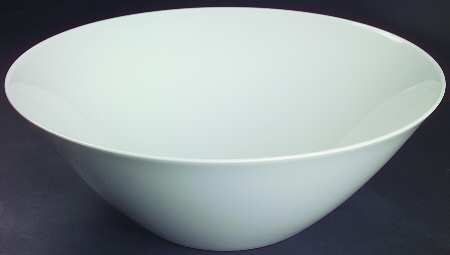 Classic Modern White 10" Large Salad Serving Bowl