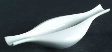 Classic Modern White Large Ashtray
