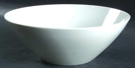 Classic Modern White 9" Round Vegetable Bowl