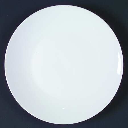 Classic Modern White Luncheon Plate