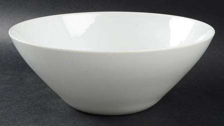 Classic Modern White 9" Salad Serving Bowl