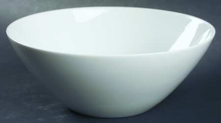 Classic Modern White 7" Round Vegetable Bowl