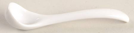 Classic Modern White Individual Salt Spoon