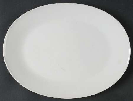 Classic Modern White 11" Oval Serving Platter