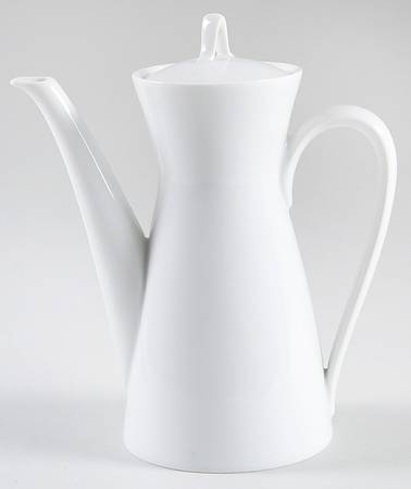 Classic Modern White Mini Teapot & Lid