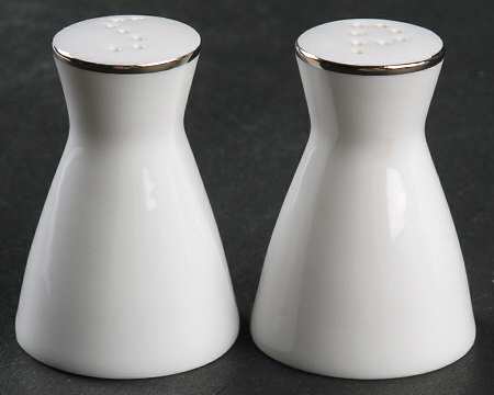 Classic Platinum (Older) Individual Salt & Pepper Set